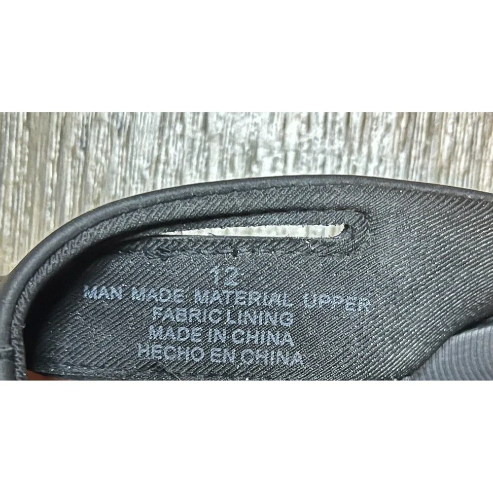 Flojos Sandals Flip Flops Mens Size 12 Black Summer Beach Casual‎